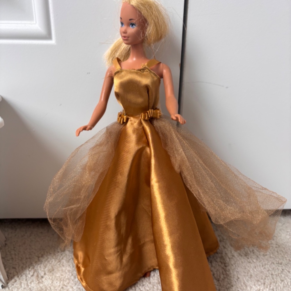 Lot of 2 vintage Y2K handmade Barbie dressy clothes